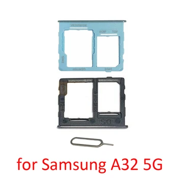 Tālruņa Sim Čipu SD Kartes ligzda Samsung Galaxy A02 A02s A12 A22 A32 A42 A52 A72 4G 5G Sākotnējā Tālrunī Jaunu SIM kartes Turētāja Slota Atvilktne