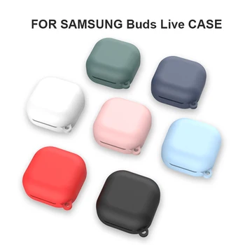 Austiņas Case For Samsung Galaxy Pumpuri Dzīvot Tīru Krāsu TPU Silikona Case For Galaxy Pumpuri Dzīvot Bluetooth Bezvadu Segtu Gadījumā
