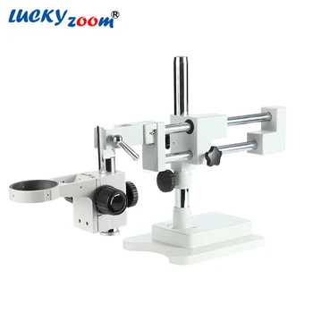 Luckyzoom Zīmolu 3,5 X-90X Pilnīgu Trinokulara Mikroskopu Komplekts Boom Stand 16MP USB Mikroskopa Kamera 144 LED Ring Light Microscopio