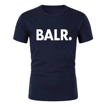 Ir 2021. Vīriešu Vasaras 3d T-kreklu apdruka T-kreklu O-veida kakla Īsām piedurknēm Modes Vīriešu BALR Vienkāršu T-krekli Vīriešu Tops Sudadera Hombre