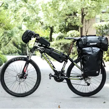 20L velosipēdu ceļa soma ūdensizturīgs daudzfunkcionāls velosipēdu soma liela jauda, pleca soma, kurjera soma aizmugurējā rāmja soma