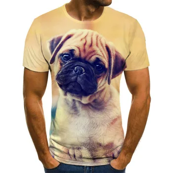 Gudrs suns modelis vīriešu T-krekls vīriešu ikdienas topi vasaras modes 3DT-Krekli vīriešu O-veida kakla krekli plus lieluma streetwear