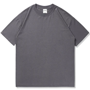 Gadījuma Lielajam T Krekls Vīriešiem Streetwear Harajuku vienkrāsainu T Īsām Piedurknēm Kokvilnas Brīvs T-Krekls Plus Lieluma neitrāls t-veida topi