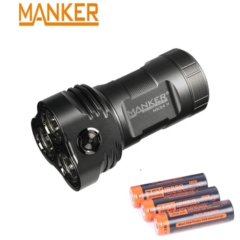 Manker MK34 II Maks.17600 Lm Spēcīgu Prožektoru Kabatas Plūdu Lukturīti, ar 3x 3100mAh Augstas Izlādes 18650 Akumulatoru